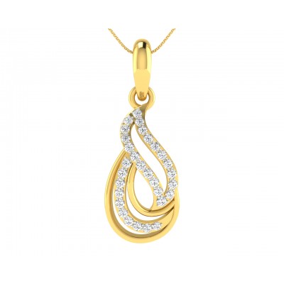 Caylin Diamond Pendant in Gold